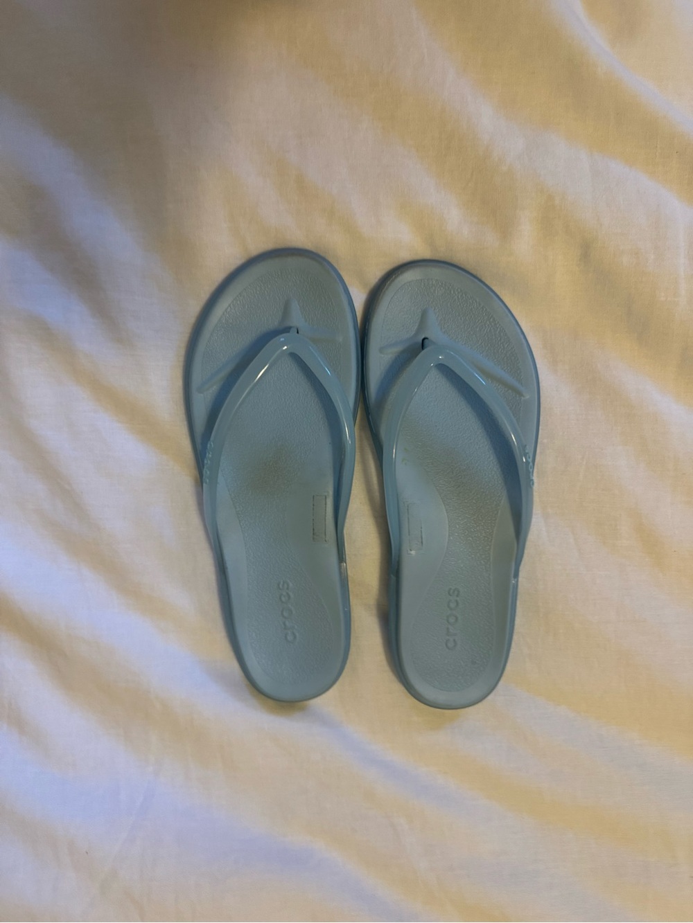 CROCS Women’s Sky Blue Flip Flop Sandals